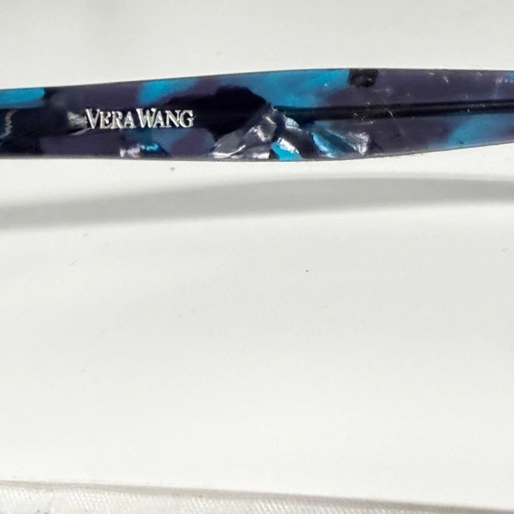Vera‎ Wang VA11 BK Black Teal Tortoise Cat Eye Eyeglasses Frames 55-14-145